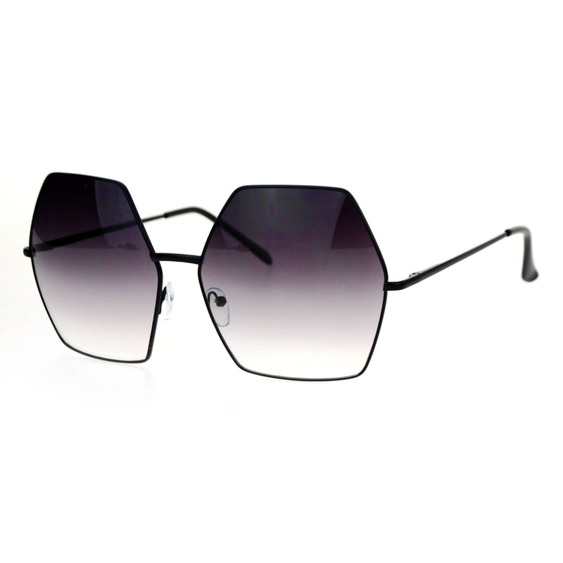 SA106 Retro Oversized Octagon Groove Hippie Sunglasses