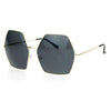 SA106 Retro Oversized Octagon Groove Hippie Sunglasses