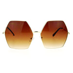 SA106 Retro Oversized Octagon Groove Hippie Sunglasses