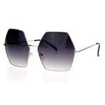 SA106 Retro Oversized Octagon Groove Hippie Sunglasses