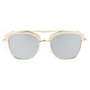 SA106 Womens Color Mirrored Lens Half Rim Butterfly Diva Sunglasses