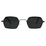 Pimp Daddy Hippie Narrow Rectangular Metal Rim Sunglasses