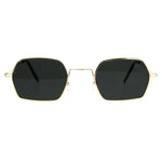 Pimp Daddy Hippie Narrow Rectangular Metal Rim Sunglasses