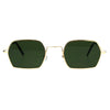 Pimp Daddy Hippie Narrow Rectangular Metal Rim Sunglasses