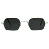 Pimp Daddy Hippie Narrow Rectangular Metal Rim Sunglasses