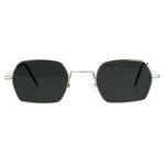 Pimp Daddy Hippie Narrow Rectangular Metal Rim Sunglasses