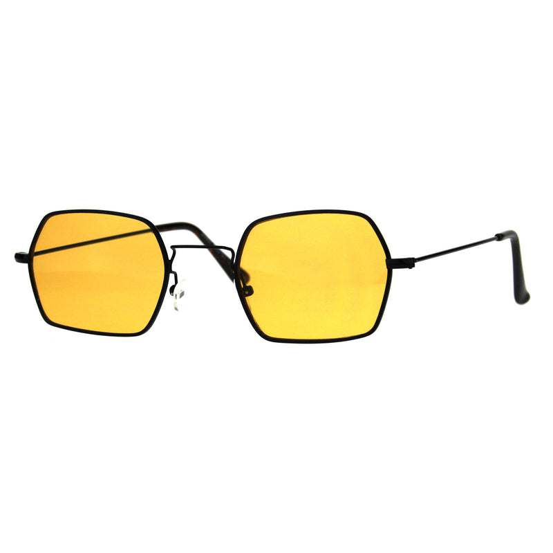 Pop Color Lens Rectangular Pimp Daddy Hippie Sunglasses