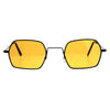 Pop Color Lens Rectangular Pimp Daddy Hippie Sunglasses