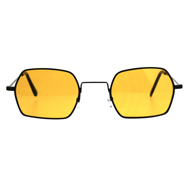 Pop Color Lens Rectangular Pimp Daddy Hippie Sunglasses