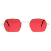 Pop Color Lens Rectangular Pimp Daddy Hippie Sunglasses