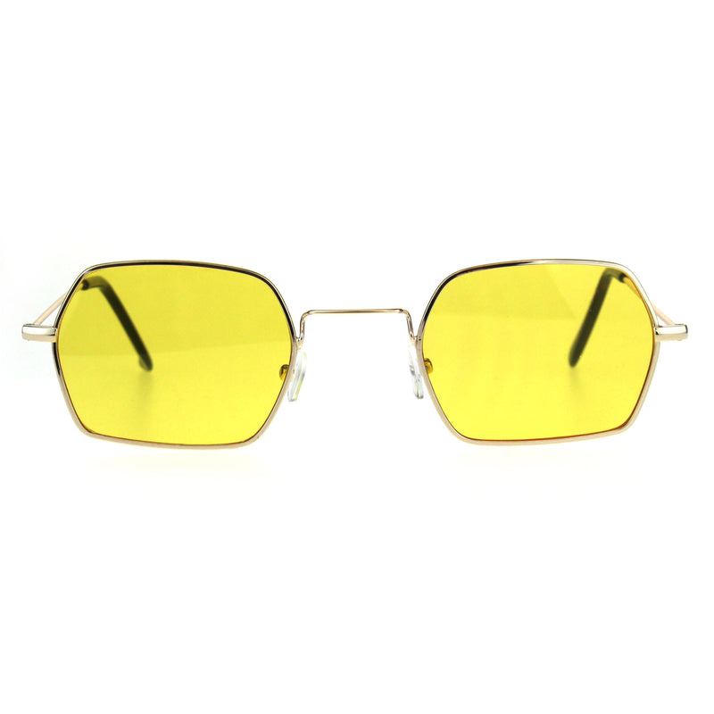 Pop Color Lens Rectangular Pimp Daddy Hippie Sunglasses