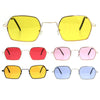 Pop Color Lens Rectangular Pimp Daddy Hippie Sunglasses