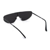 Mens Luxury Mobster Shield Metal Rim Racer Sunglasses