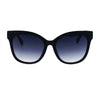 SA106 Wood Grain Thick Plastic Horn Rim Cat Eye Oversize Sunglasses