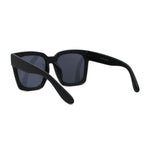 Womens Boyfriend Style XXL Oversize Horned Rim Thick Plastic Sunglasses