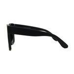 Womens Boyfriend Style XXL Oversize Horned Rim Thick Plastic Sunglasses