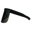 Extra Oversize Visor Style Face Mask Color Mirror Funky Sunglasses