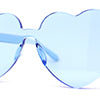 Womens Heart Shape Rimless Hippie Groove Valentine Sunglasses