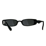 Womens Mod Narrow Rectangular Plastic Pimpy Sunglasses