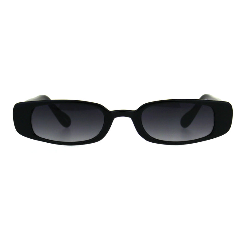 Womens Mod Narrow Rectangular Plastic Pimpy Sunglasses