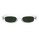 Womens Mod Narrow Rectangular Plastic Pimpy Sunglasses