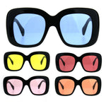 Womens Mod Thick Plastic Butterfly Retro Sunglasses