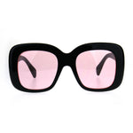 Womens Mod Thick Plastic Butterfly Retro Sunglasses