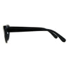 Womens Pop Color Lens Goth Narrow Cat Eye Plastic Sunglasses