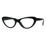 Womens Classic Vintage Goth Narrow Cat Eye Plastic Eyeglasses