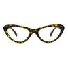 Womens Classic Vintage Goth Narrow Cat Eye Plastic Eyeglasses