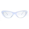 Womens Classic Vintage Goth Narrow Cat Eye Plastic Eyeglasses