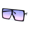 Funky Squared Oversize Rectangular Flat Top Mob Sunglasses