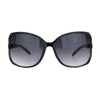 Womens Large Exposed Side Lens Butterfly Plastic Sunglasses