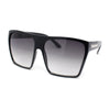 Retro Oversized Flat Top High Brow Flat Top Mob Sunglasses