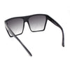 Retro Oversized Flat Top High Brow Flat Top Mob Sunglasses