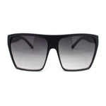 Retro Oversized Flat Top High Brow Flat Top Mob Sunglasses