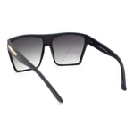 Retro Oversized Flat Top High Brow Flat Top Mob Sunglasses