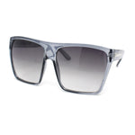 Retro Oversized Flat Top High Brow Flat Top Mob Sunglasses