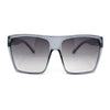 Retro Oversized Flat Top High Brow Flat Top Mob Sunglasses