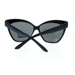 SA106® Womens Thick Plastic Oversized Cat Eye Sunglasses