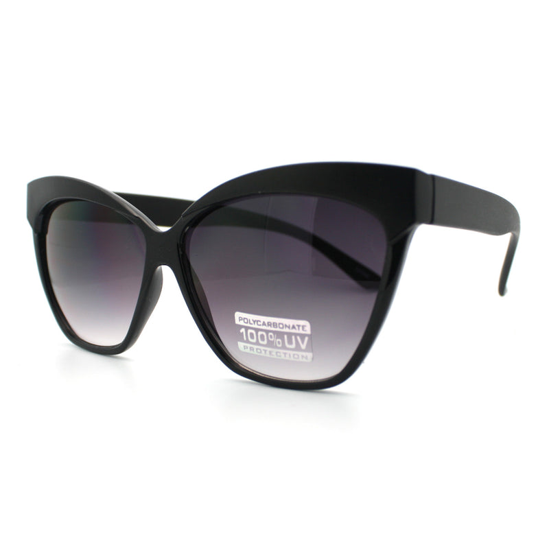 SA106® Womens Thick Plastic Oversized Cat Eye Sunglasses