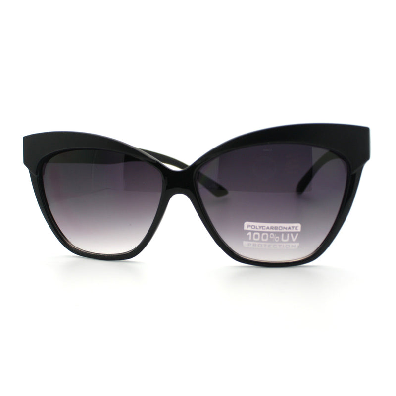 SA106® Womens Thick Plastic Oversized Cat Eye Sunglasses