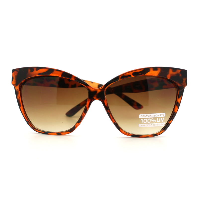 SA106® Womens Thick Plastic Oversized Cat Eye Sunglasses