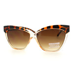 SA106® Womens Thick Plastic Oversized Cat Eye Sunglasses