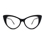 Classy Iconic Gothic Cat Eye Clear Lens Plastic Eye Glasses