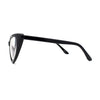 Classy Iconic Gothic Cat Eye Clear Lens Plastic Eye Glasses