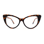 Classy Iconic Gothic Cat Eye Clear Lens Plastic Eye Glasses