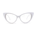 Classy Iconic Gothic Cat Eye Clear Lens Plastic Eye Glasses