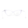 Classy Iconic Gothic Cat Eye Clear Lens Plastic Eye Glasses