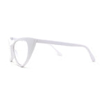 Classy Iconic Gothic Cat Eye Clear Lens Plastic Eye Glasses